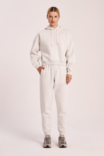 CARTER CLASSIC HOODIE & TRACKPANT SET-Snow Marle