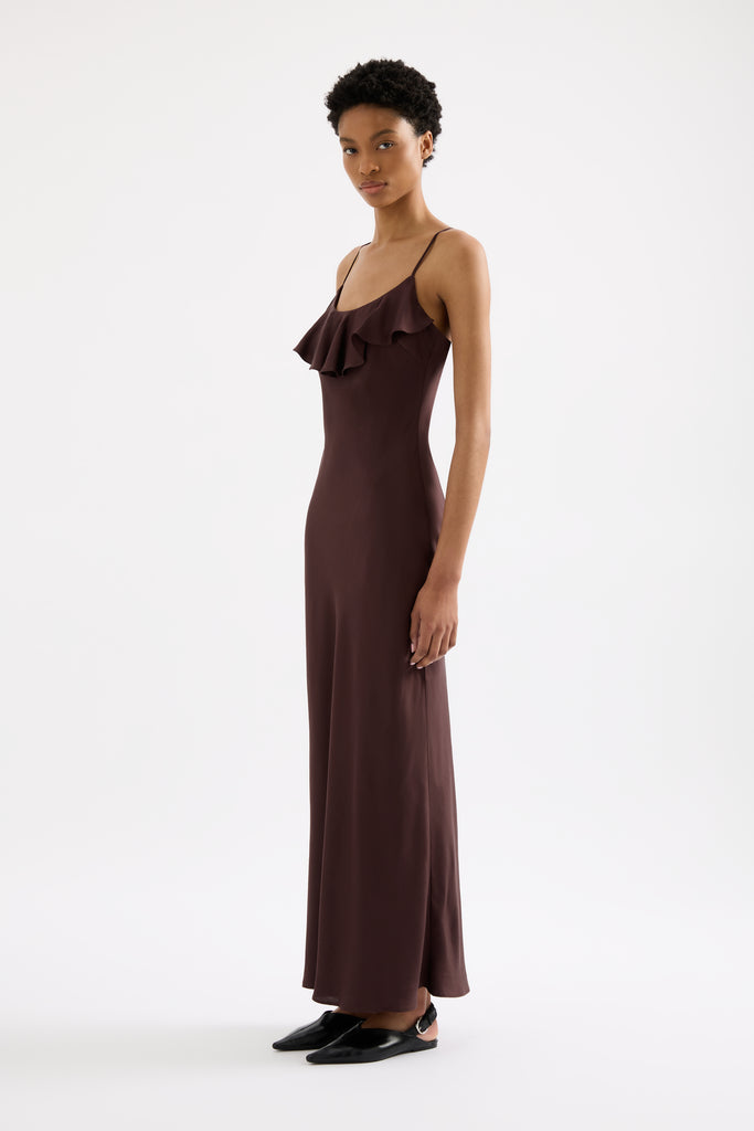 Nude Lucy Evelyn Knit Maxi Dress (Espresso) main image 1