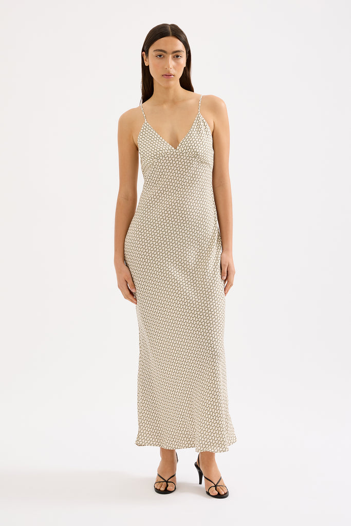 Shop Delphine Slip Maxi Dress | Nude Lucy