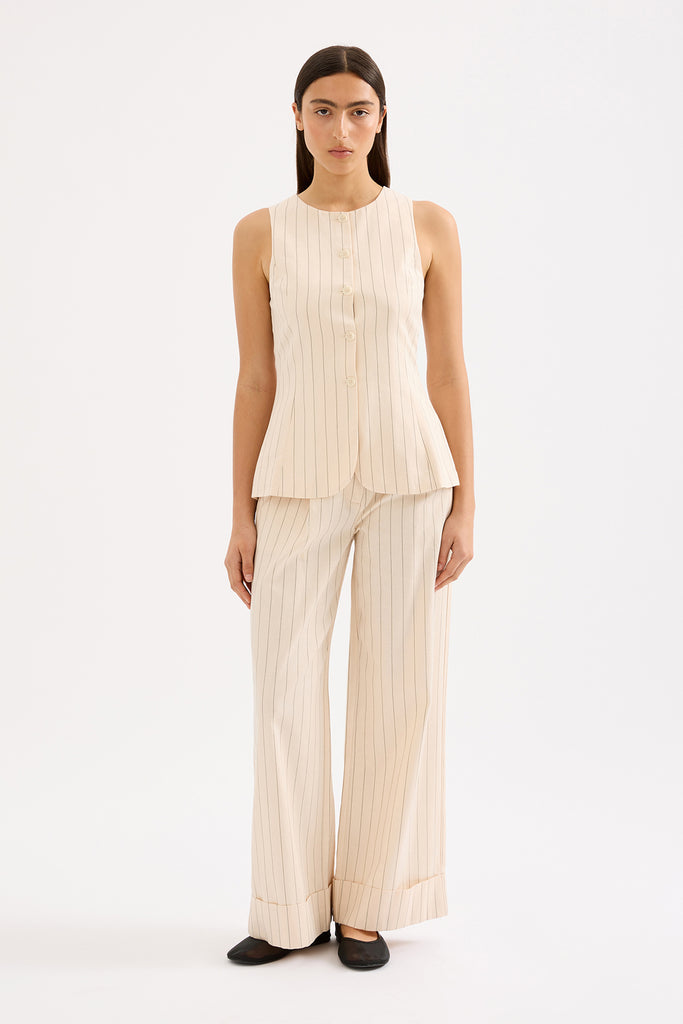 Shop Irving Pinstripe Pant in Irving stripe | Nude Lucy