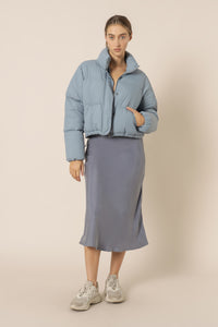 Nude Lucy topher puffer jacket denim blue jackets