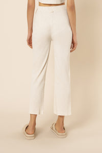 Nude Lucy nude ribbed lounge culotte cream marle pants