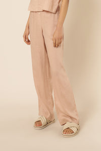 Nude Lucy nude linen lounge pant clay pants