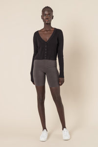 Nude Lucy nude classic bike short coal shorts