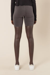 Nude Lucy nude classic bike short coal shorts