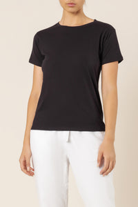 Nude Lucy harper basic crew neck tee black top