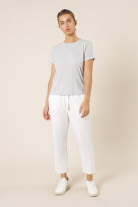 Nude Lucy harper basic crew neck tee grey marle top