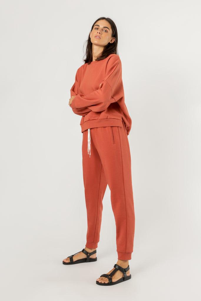 Shop Carter Classic Trackpant in Auburn Nude Lucy