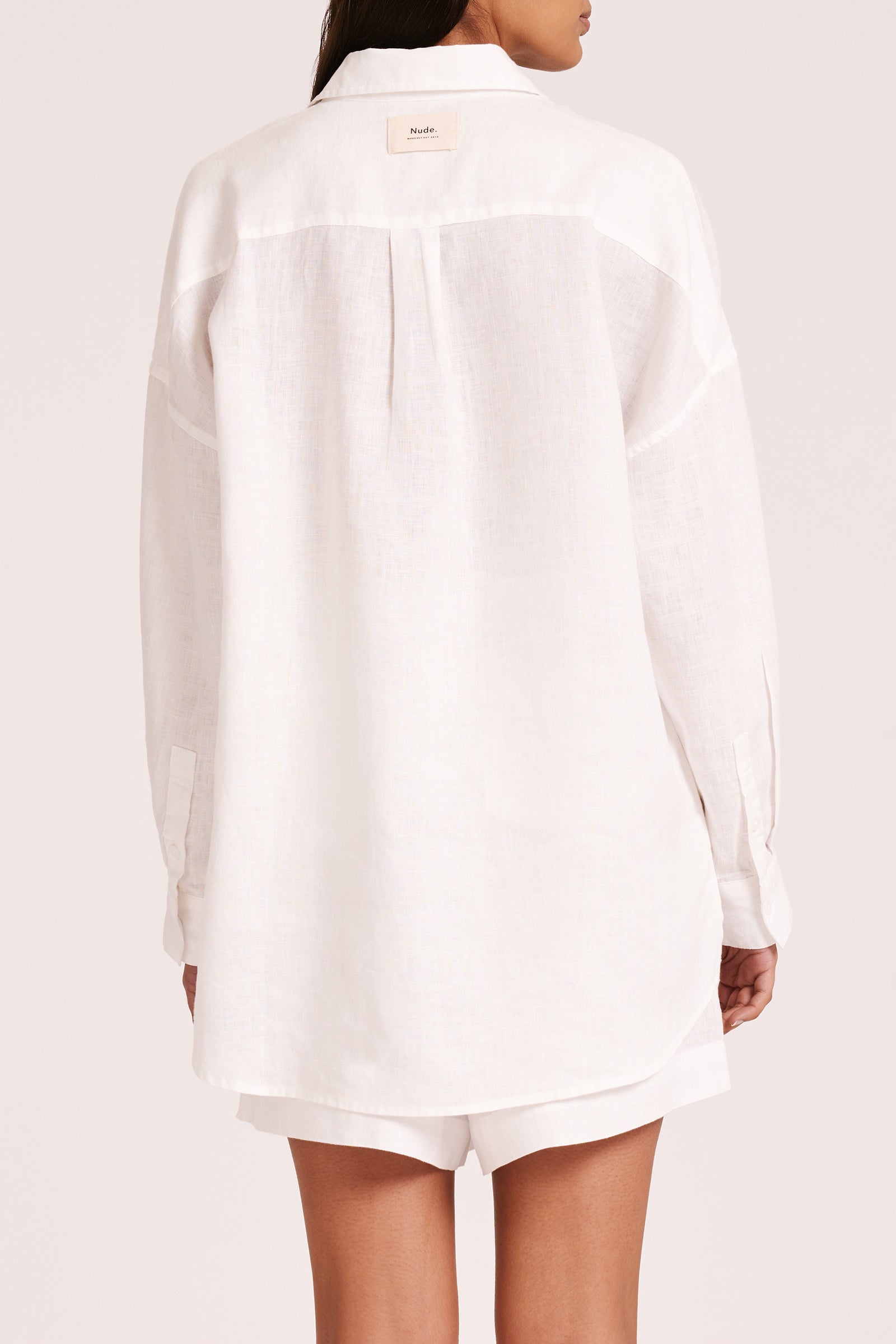 Lounge Heritage Linen Shirt White 