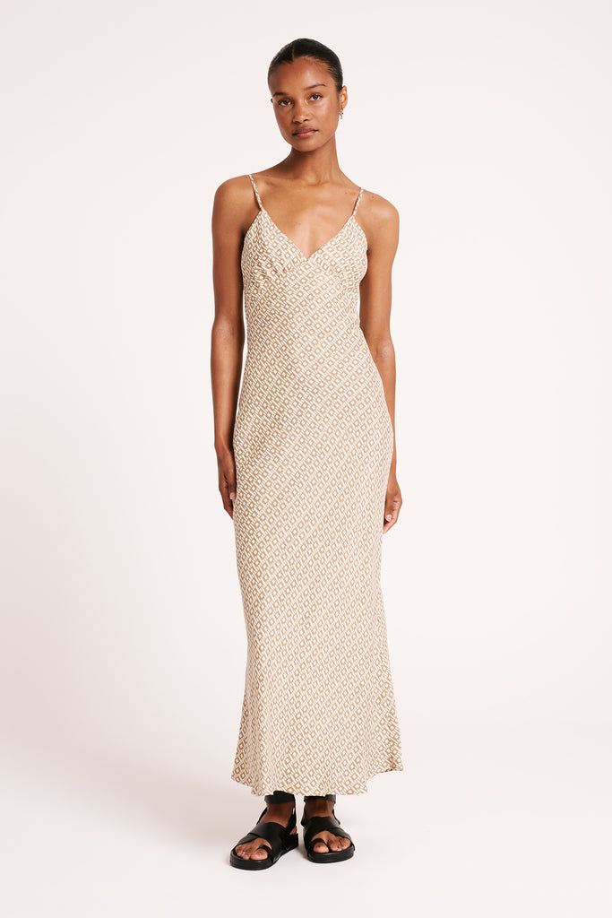 Nude Lucy Athena Cupro Slip Dress