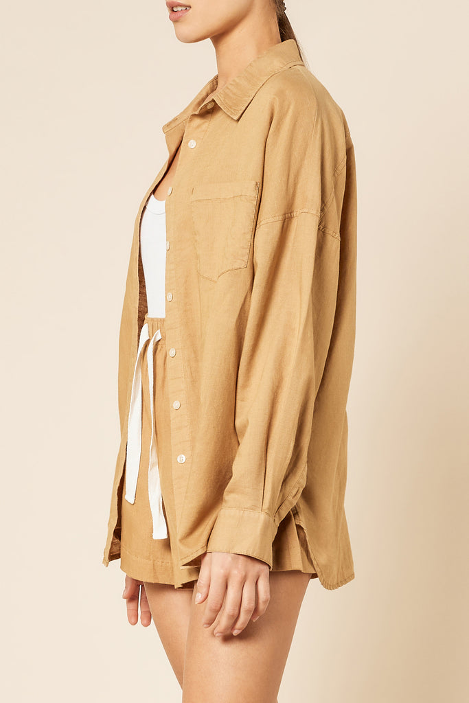 Nude Women's Linen Blend Shirt CEDAR