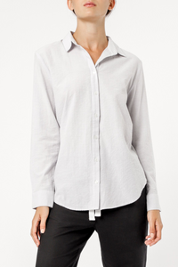 Nude Lucy nude classic shirt grey stripe shirt