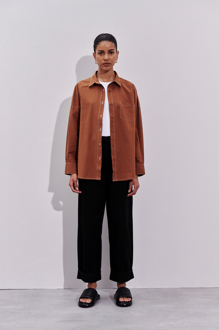 CLAUDE SHIRT-Toffee