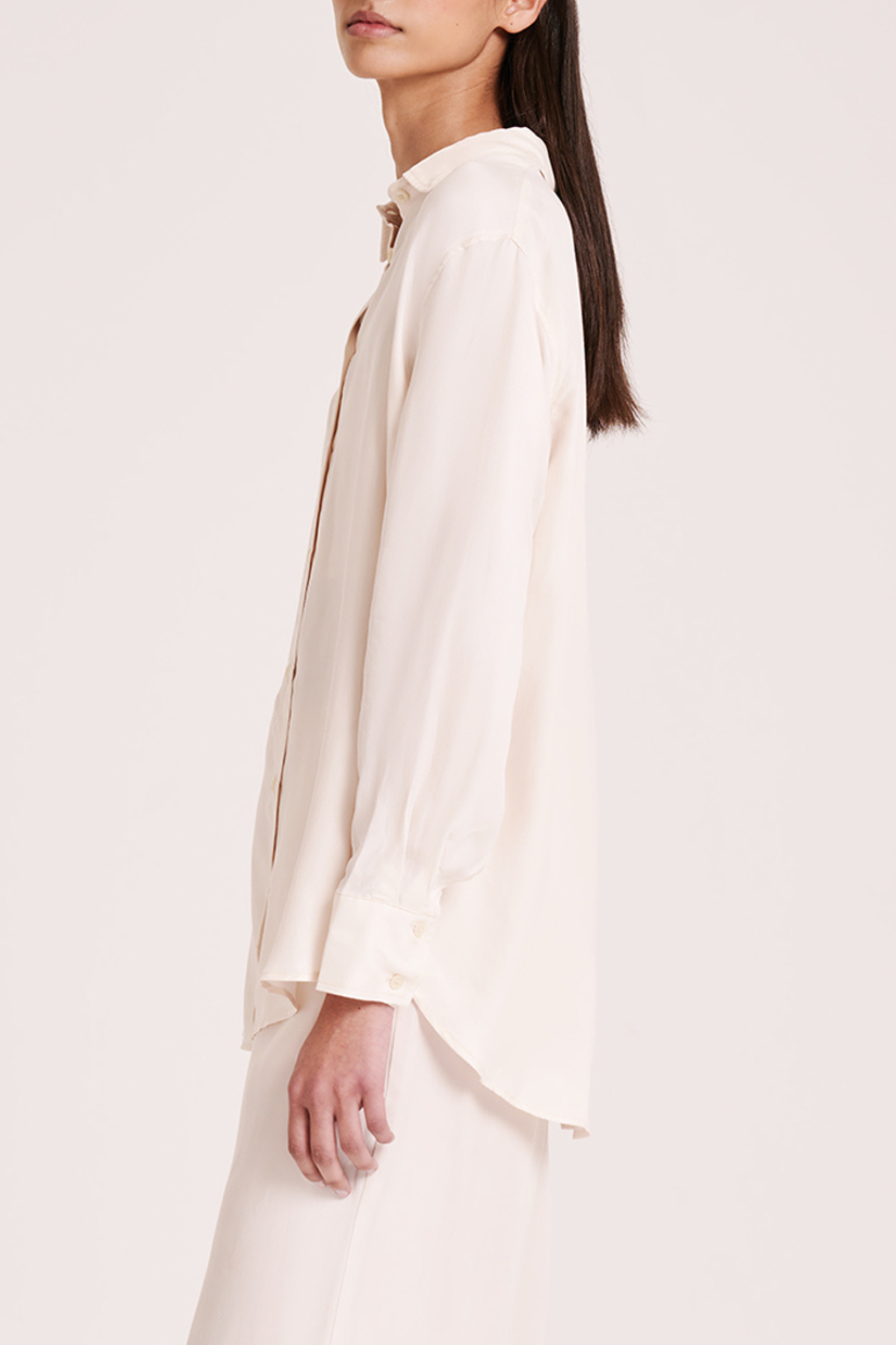 Rika Cupro Shirt Cloud 