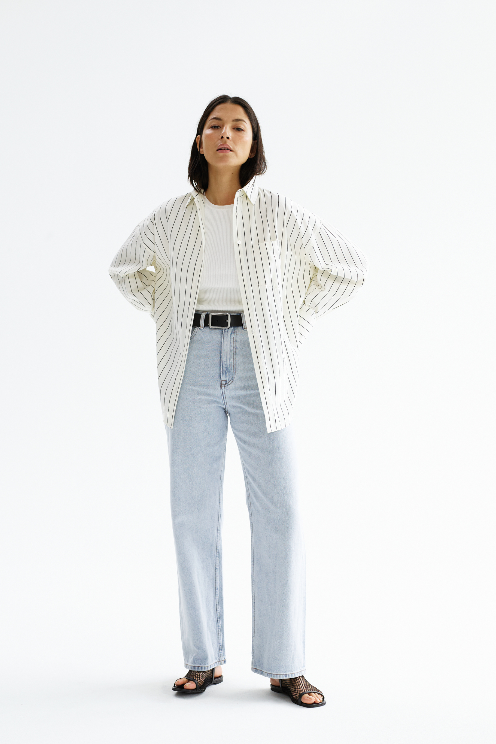 Emerson Shirt Black Stripe 