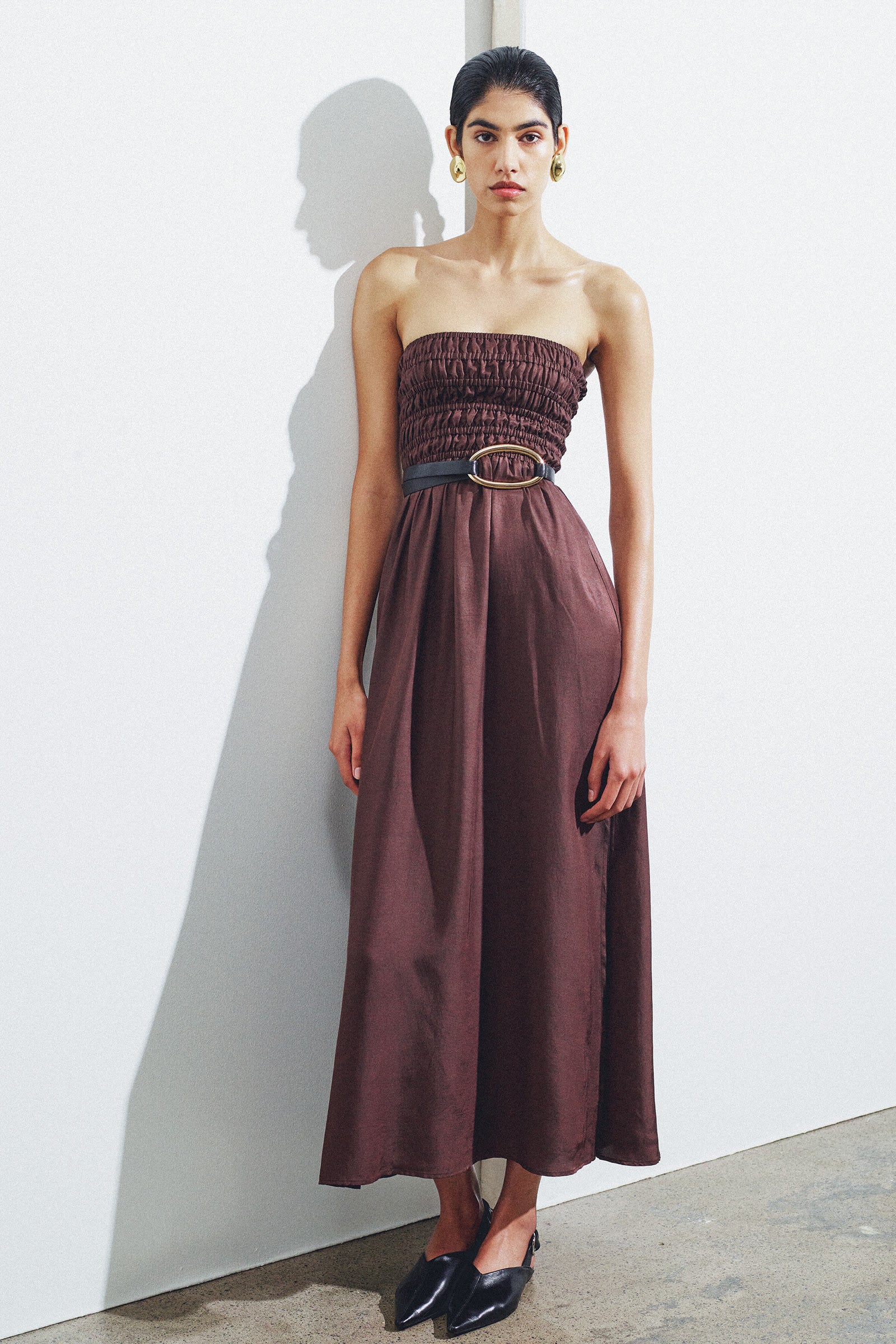Zuri Tencel Maxi Dress Cocoa 