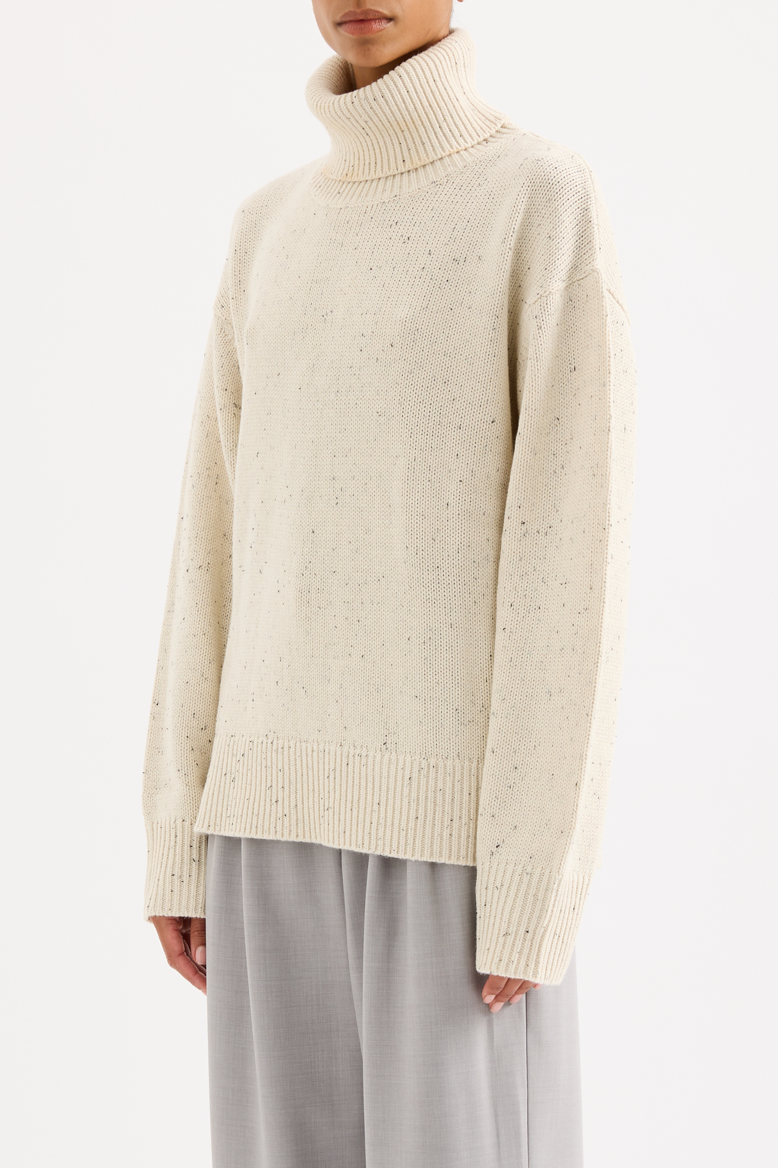 Lander Turtleneck Knit Oat Speckle 