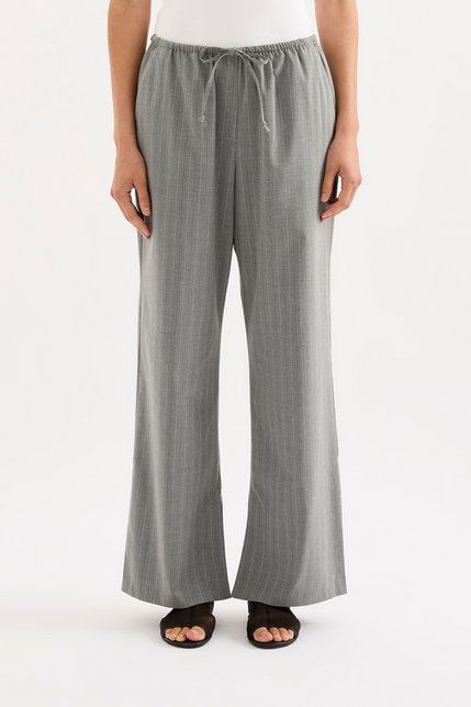 Cilia Drawstring Pant Steel Stripe 