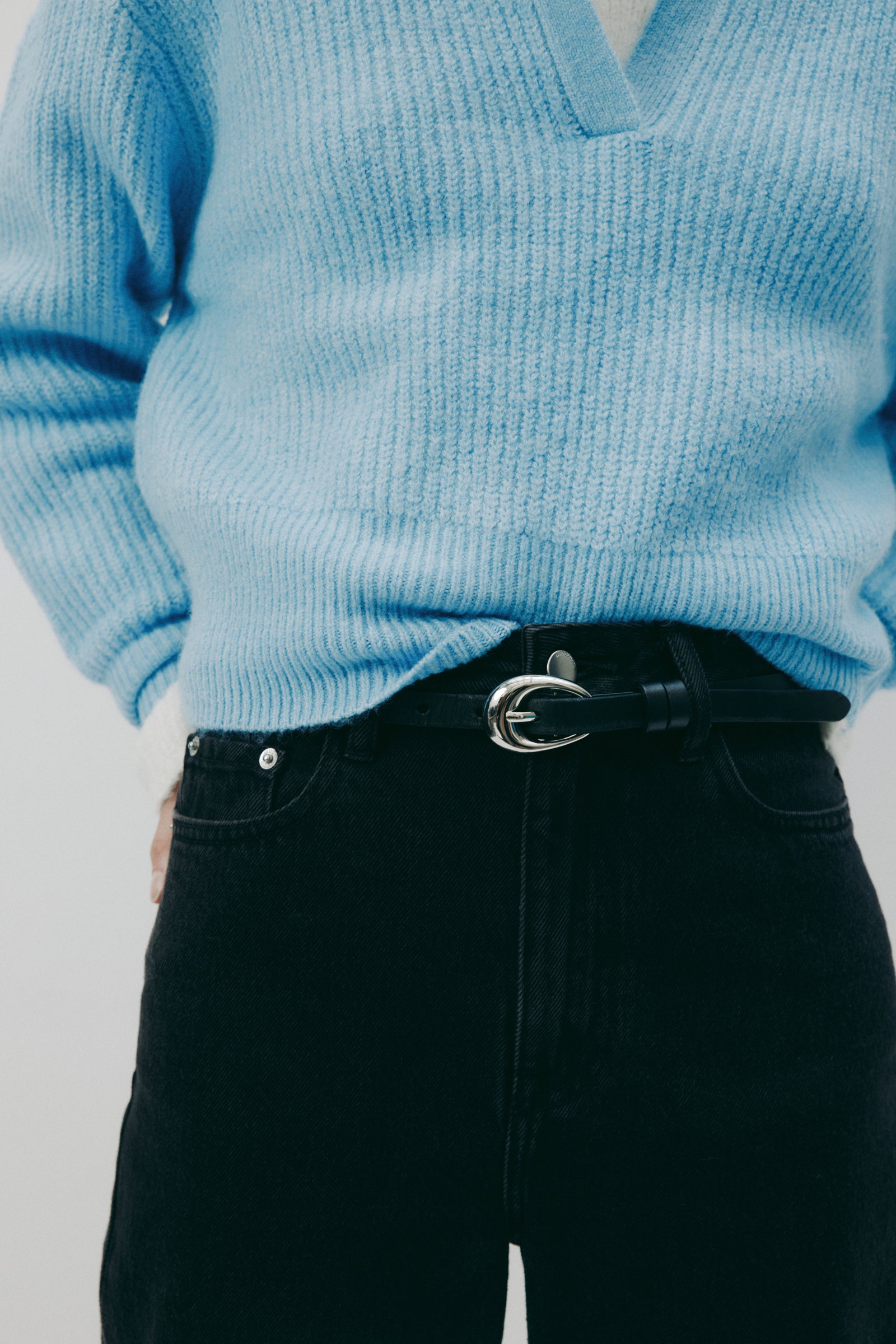 Tate Leather Belt Black 