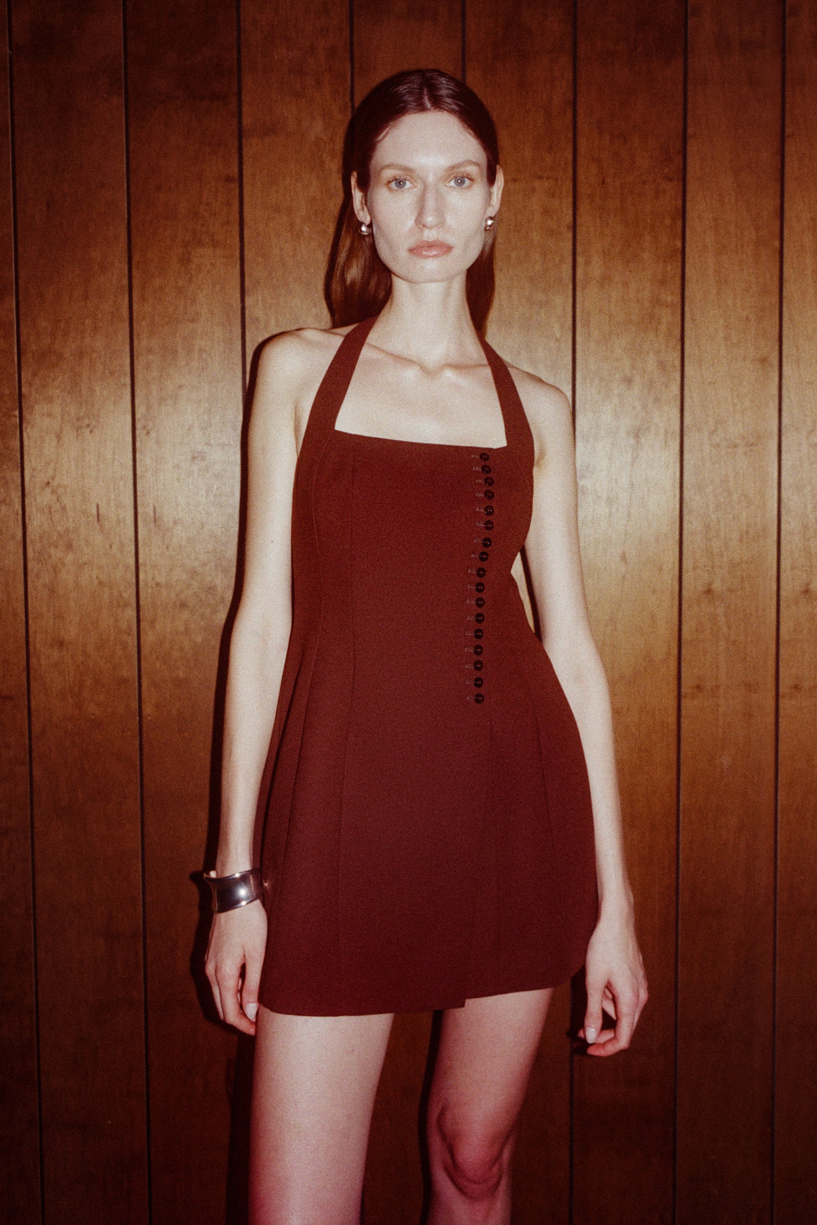 Ophelia Mini Dress Dark Chocolate 