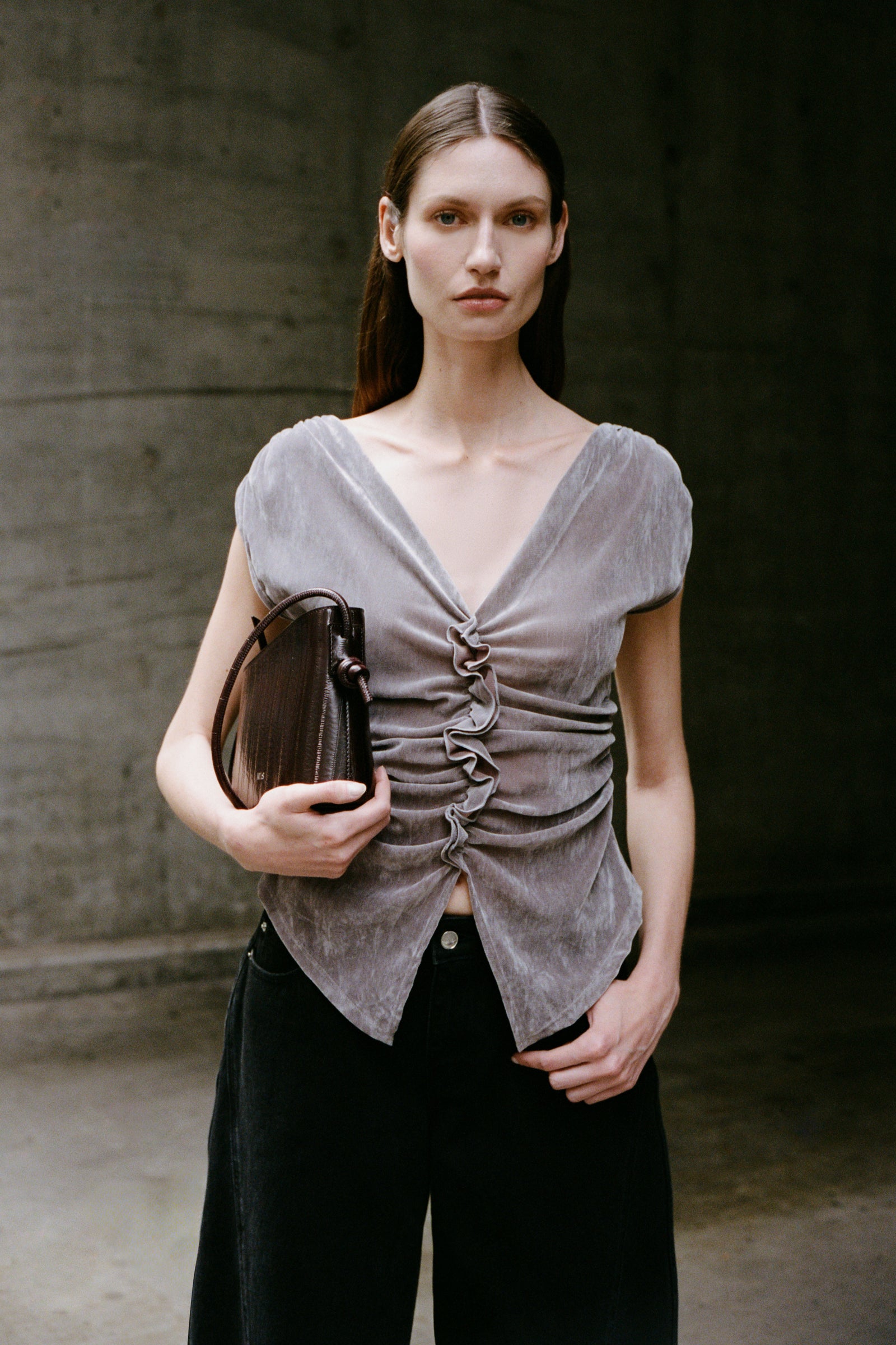 Yana Ruffle Top Comet 