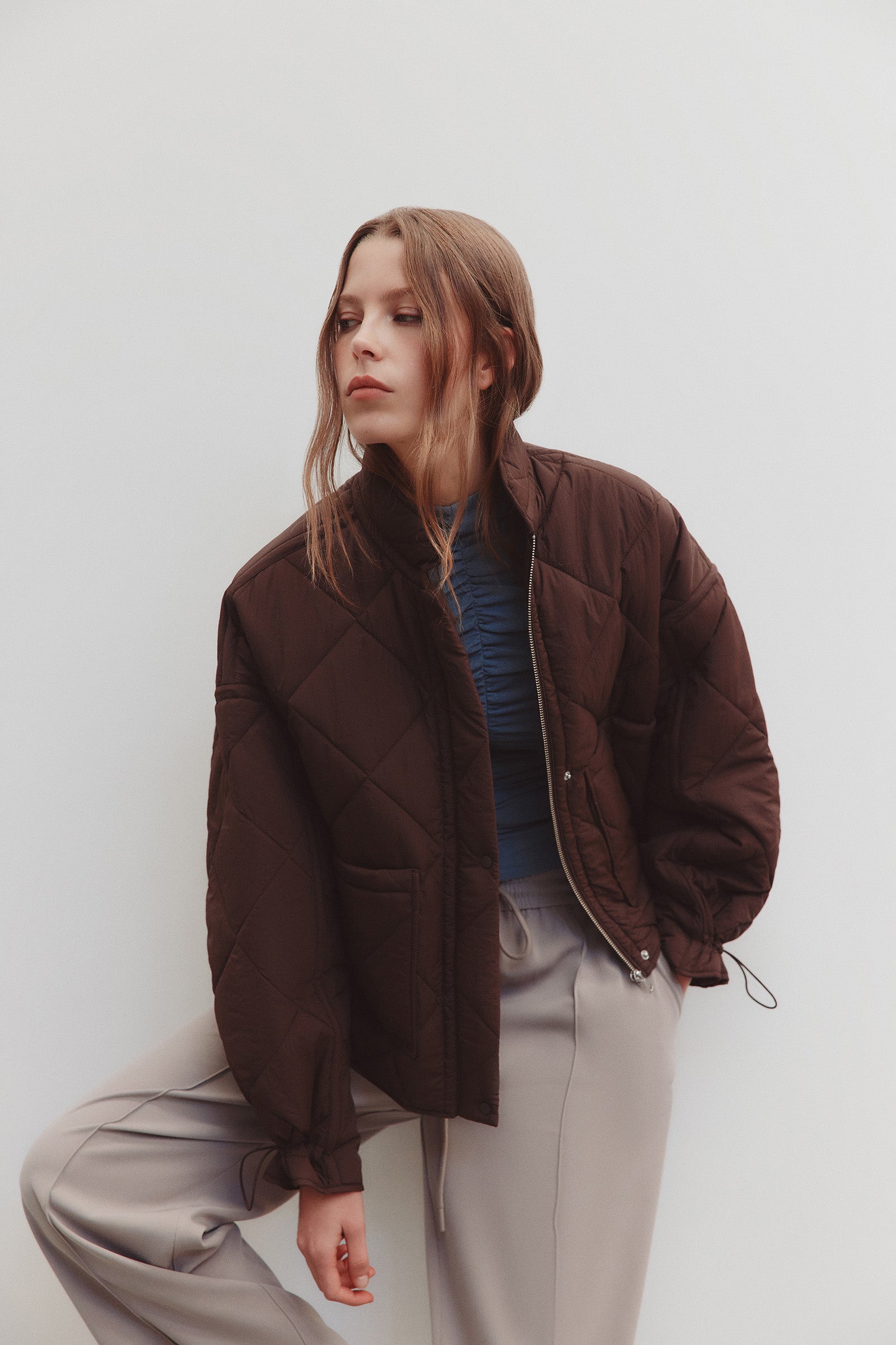 Sloane Puffer Jacket Chocolate 