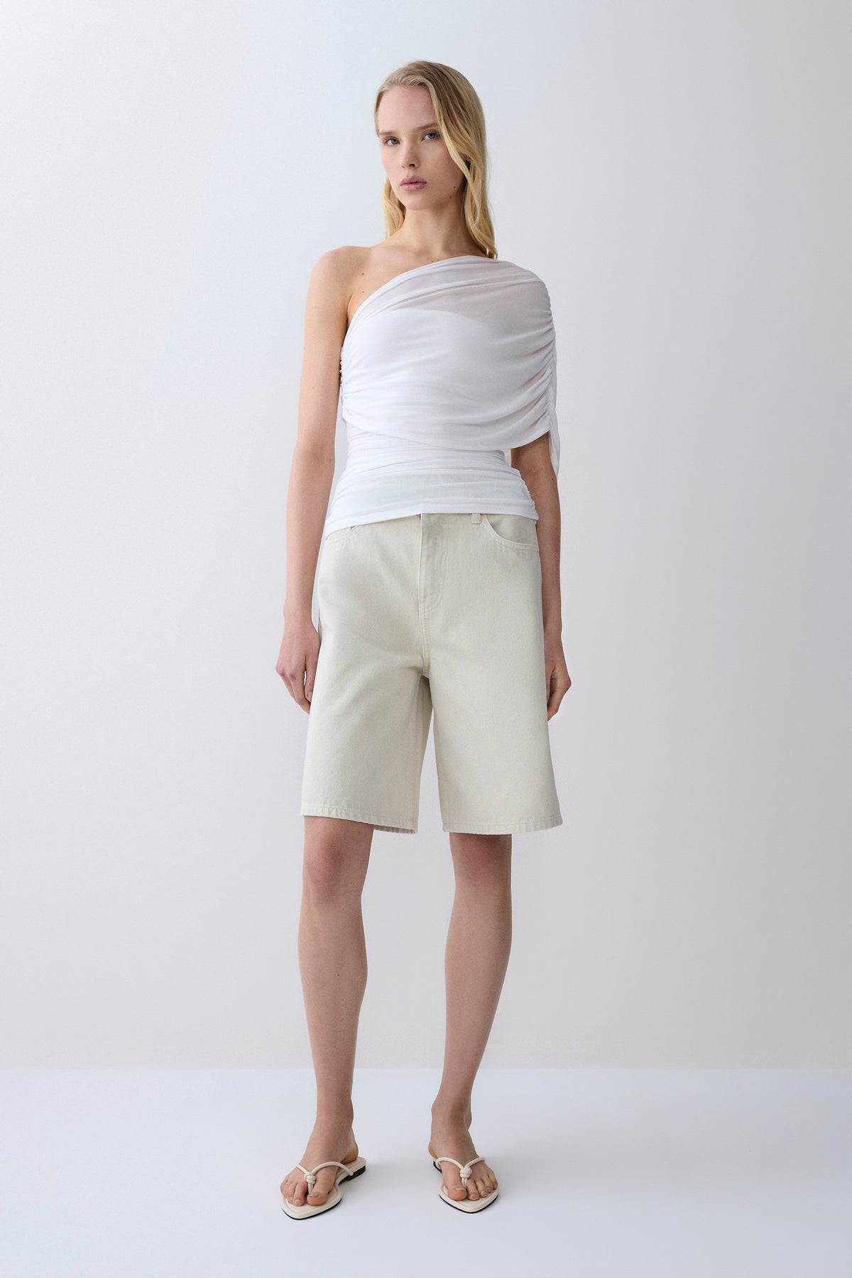 Myles Denim Short Chalk 