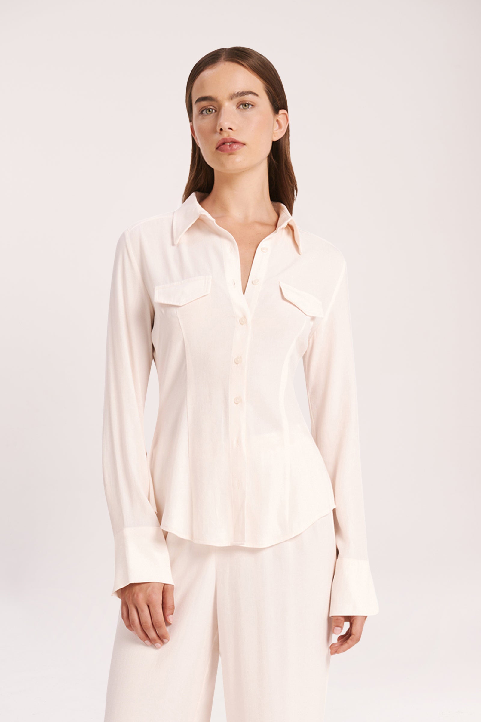 Nude Lucy Mira Shirt In White Cloud 