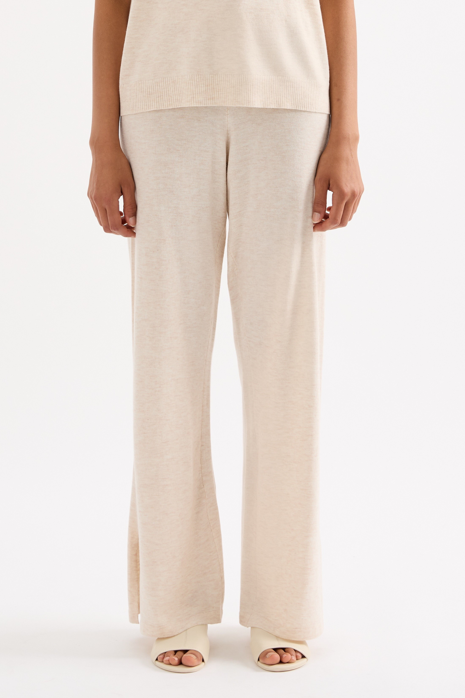 Rae Knit Pant Cream Marle 