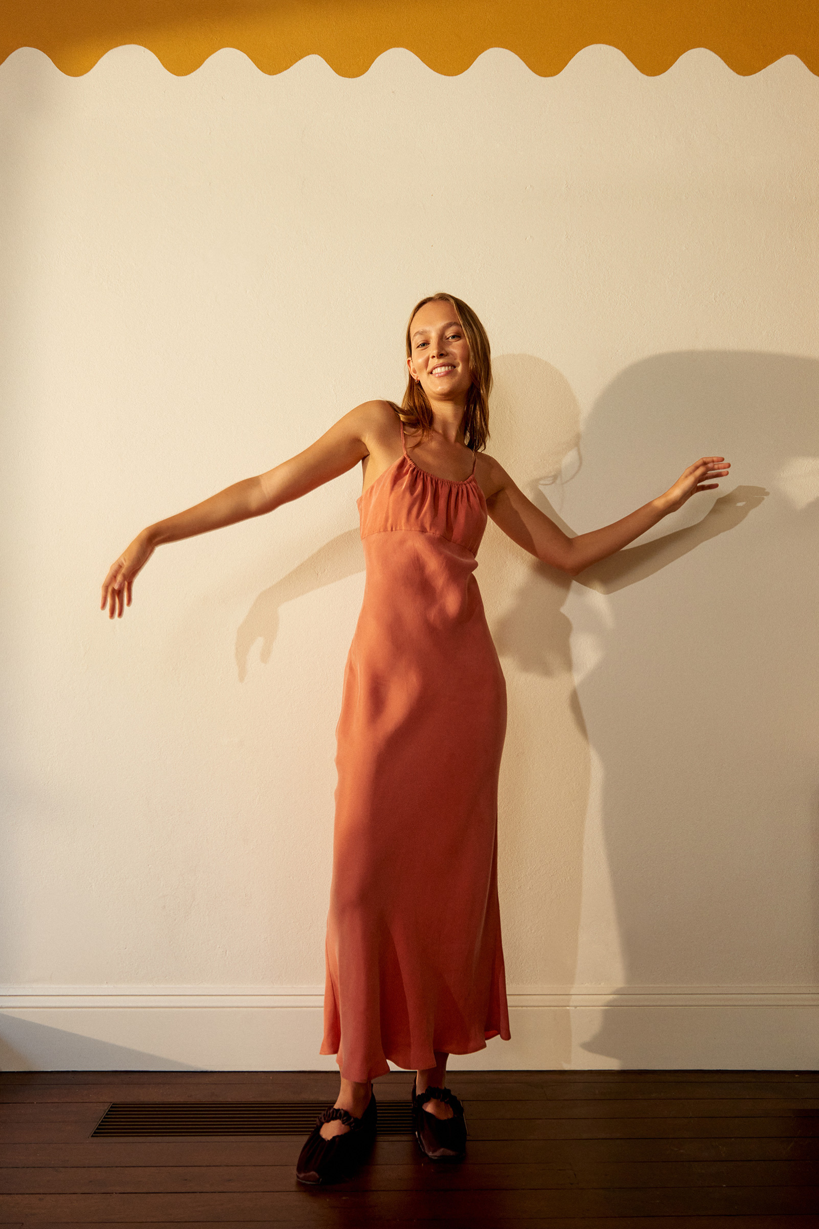 Sol Cupro Dress Watermelon 