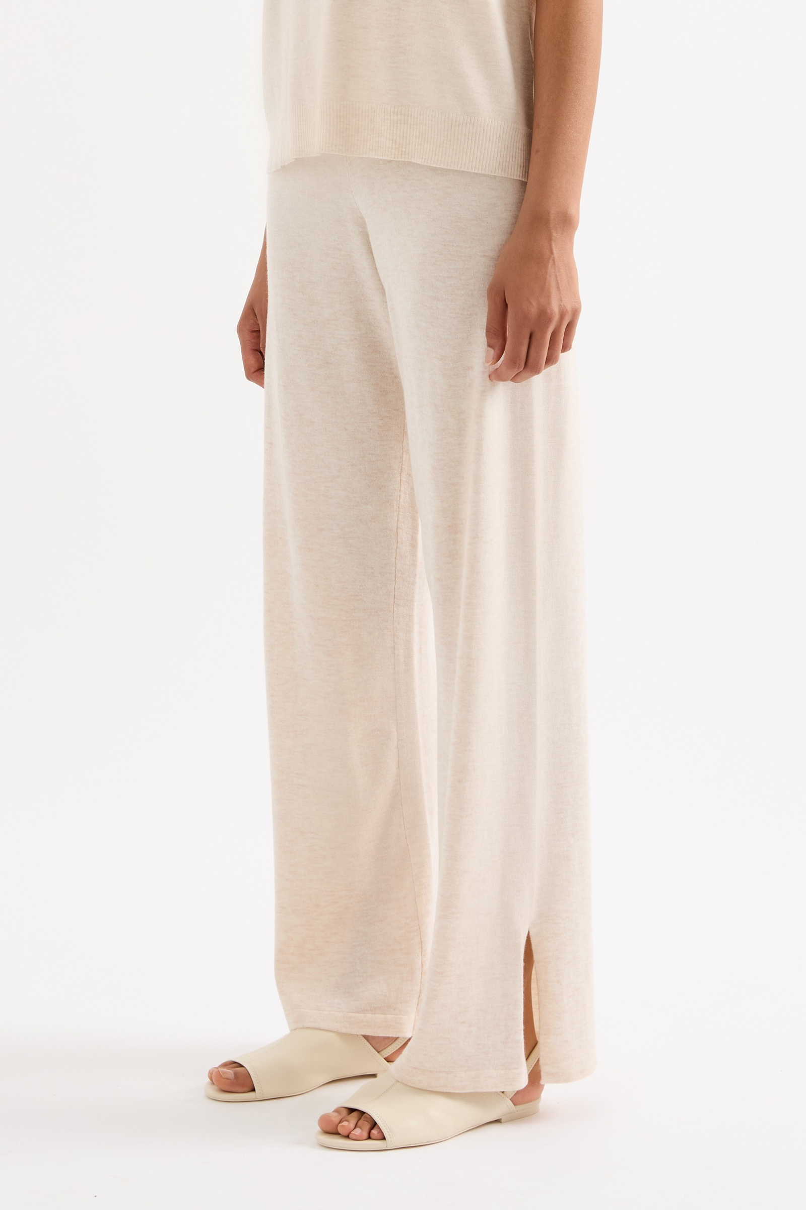 Rae Knit Pant Cream Marle 