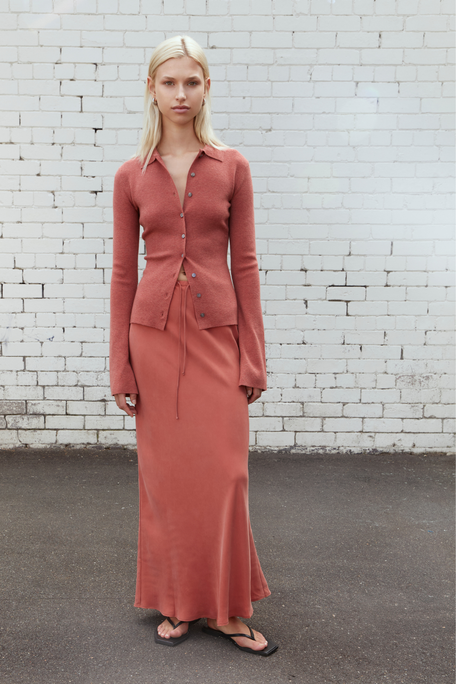 Lea Cupro Skirt Rose 