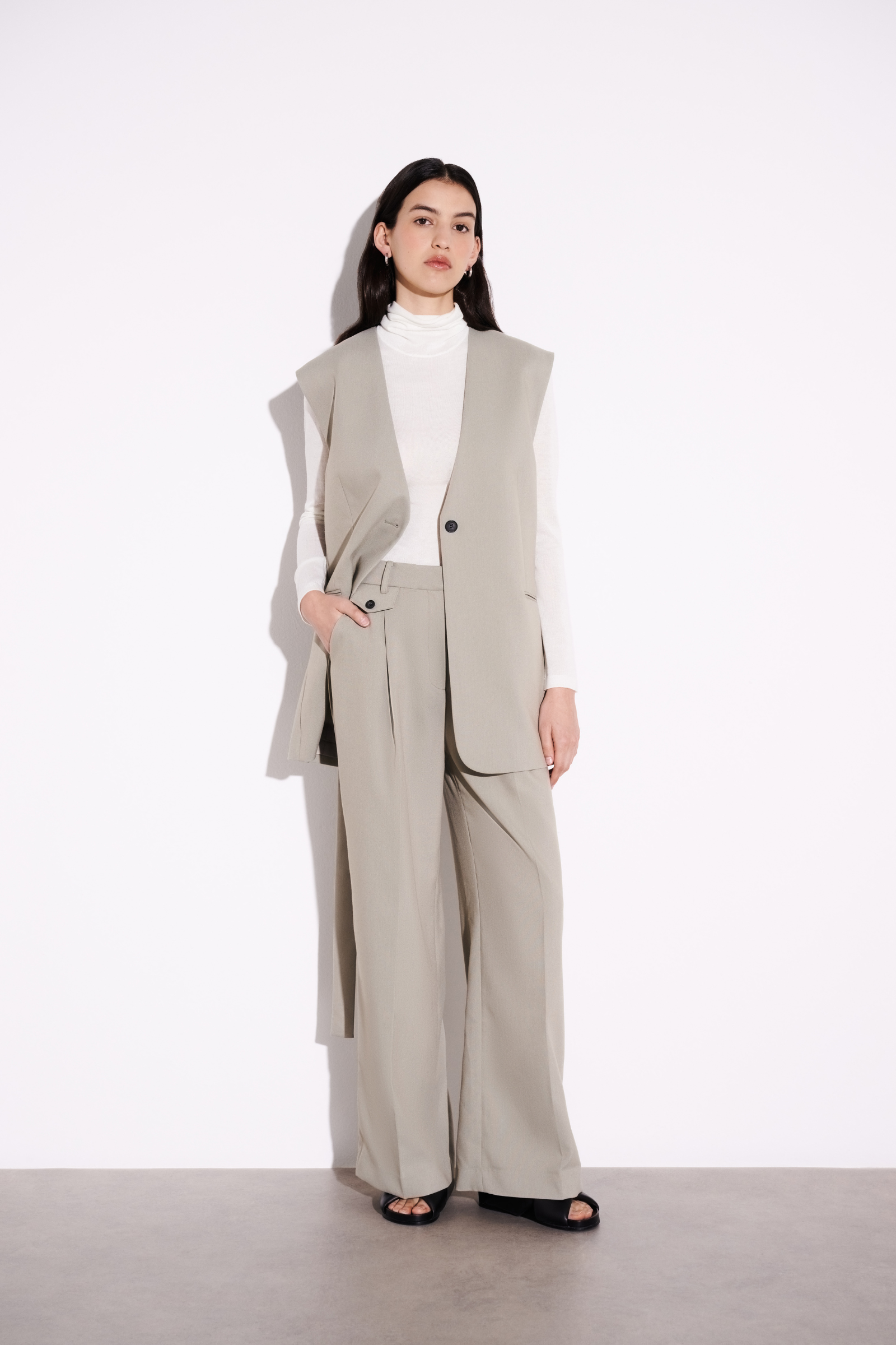 Theo Tailored Pant Sage 