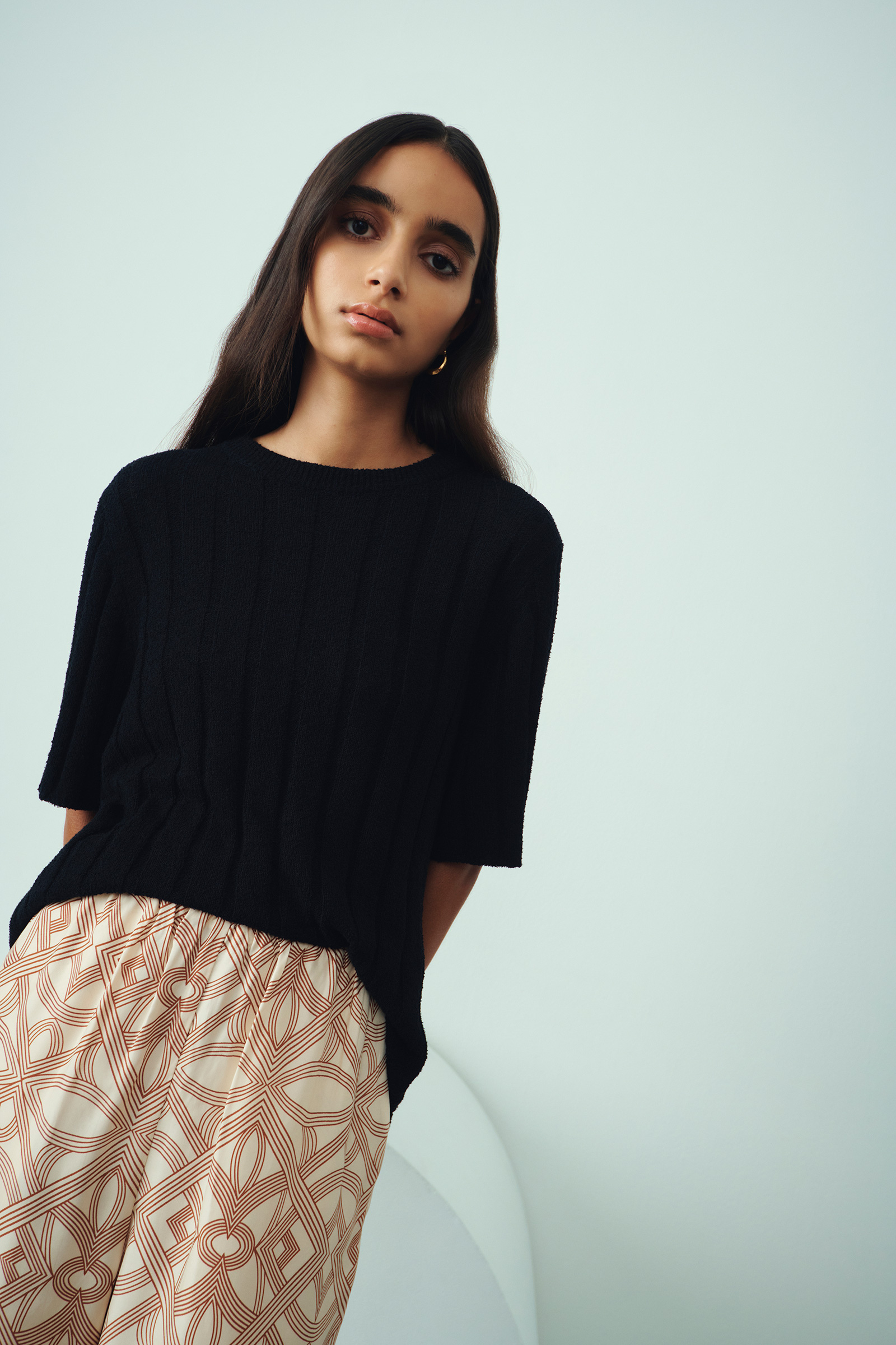 Juni Knit Top Black 