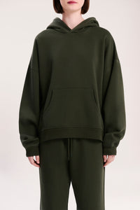 Nude Lucy Carter Curated Hoodie In a Deep Green Hunter Colour