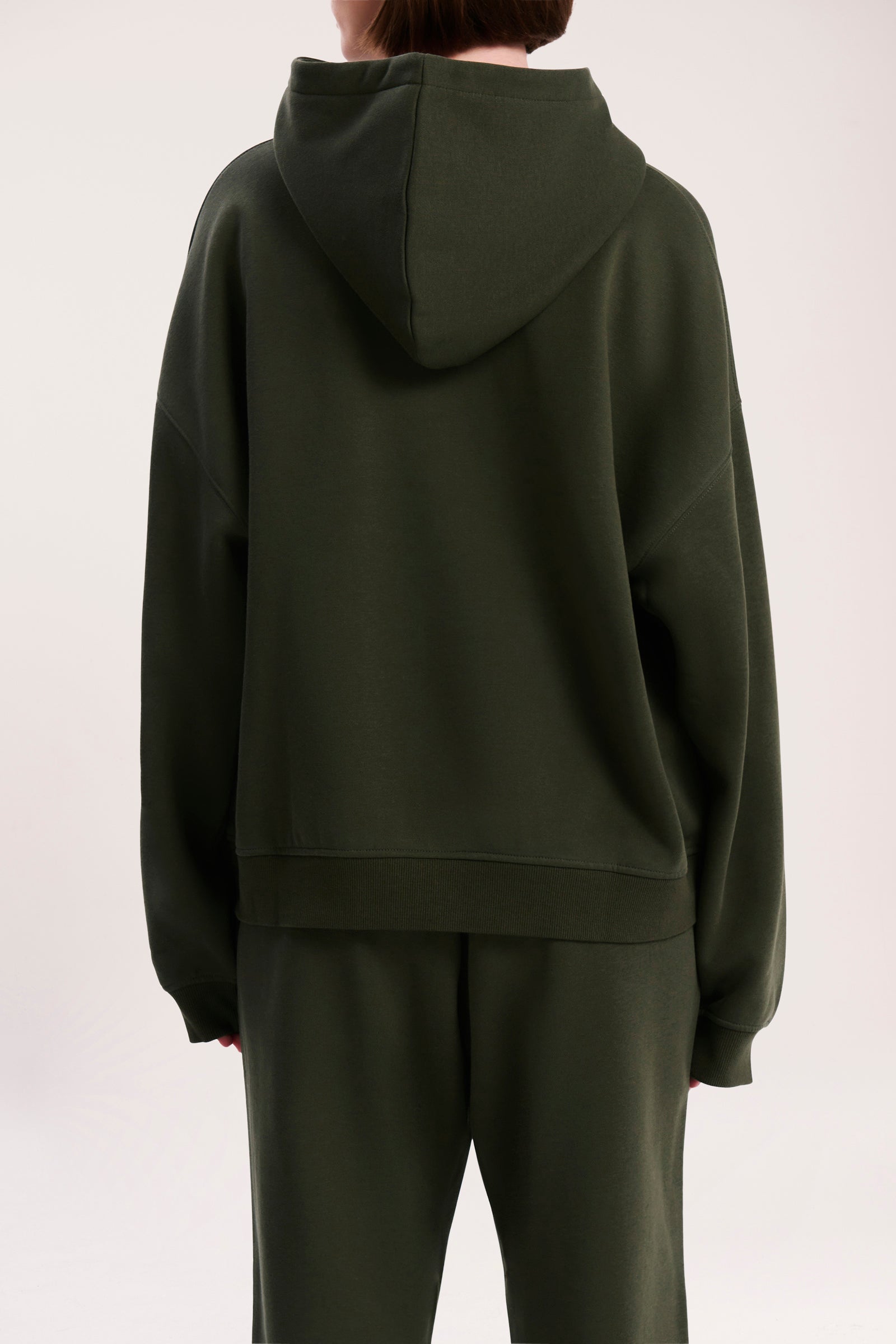 Nude Lucy Carter Curated Hoodie In A Deep Green Hunter Colour 