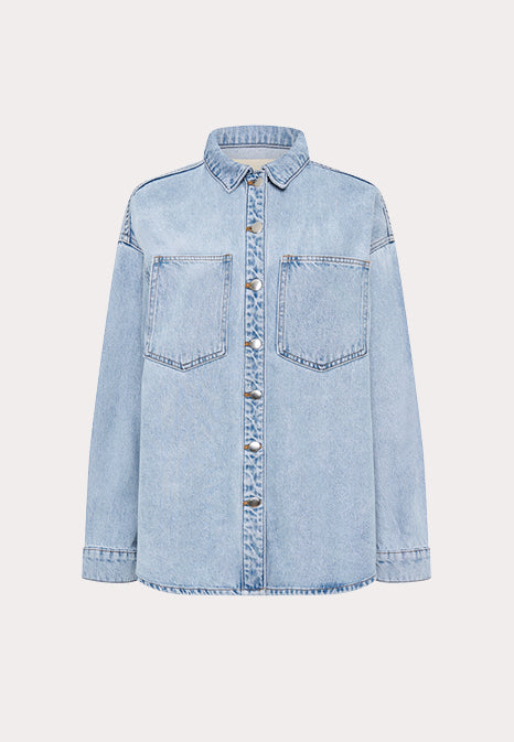 ORGANIC DENIM OVERSHIRT$150