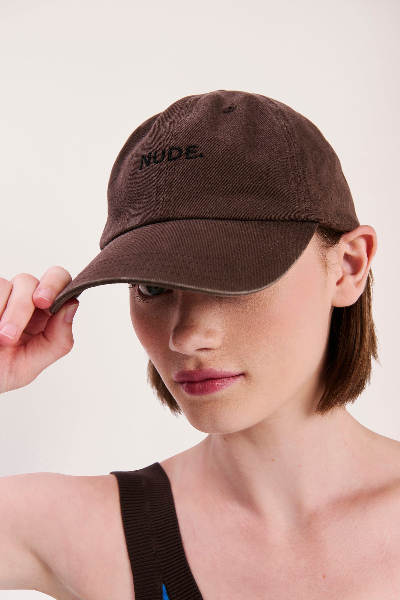 Nude Lucy Nude Cap In A Brown Cinder Colour 