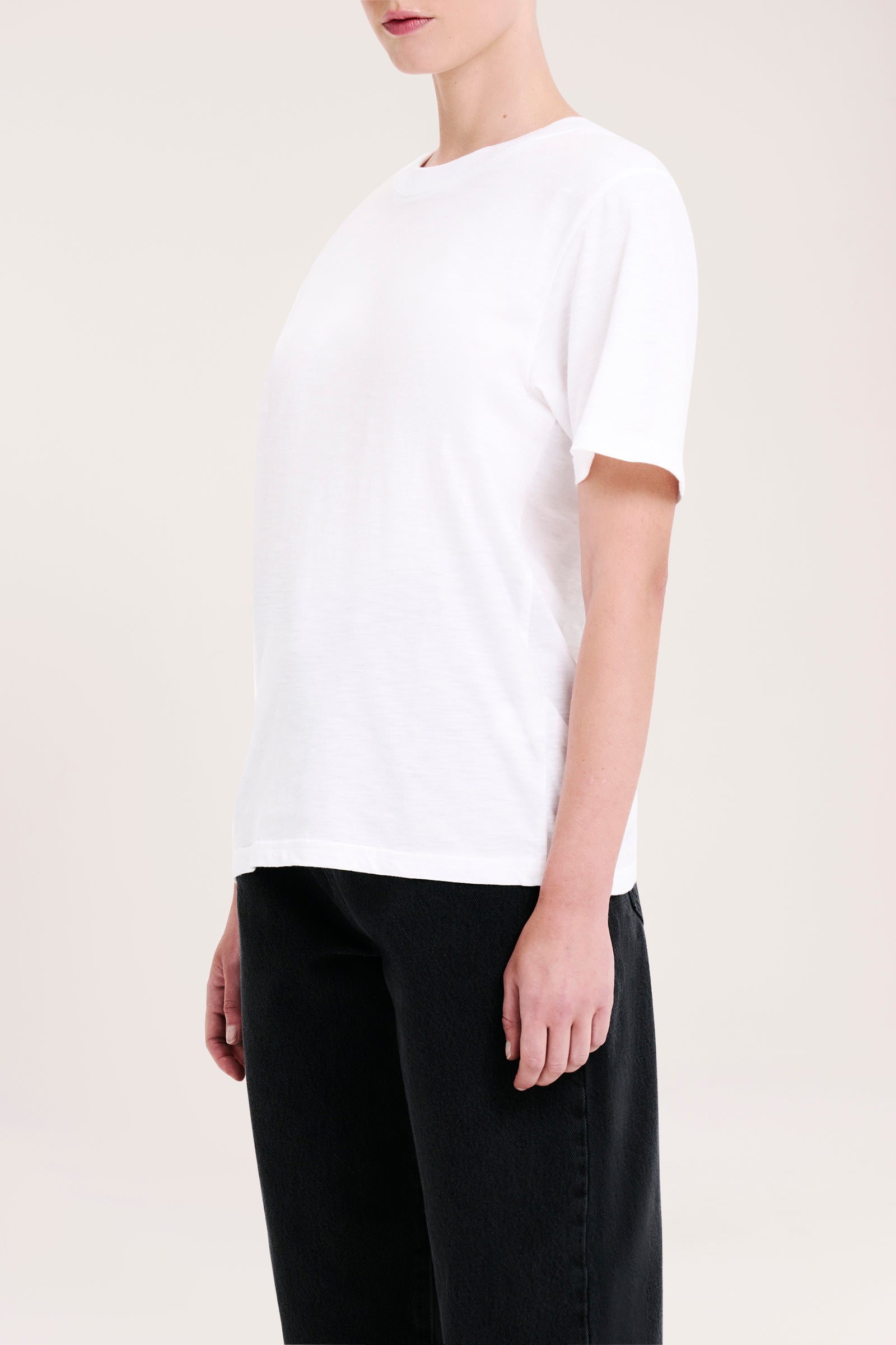 Organic Slub Tee White 