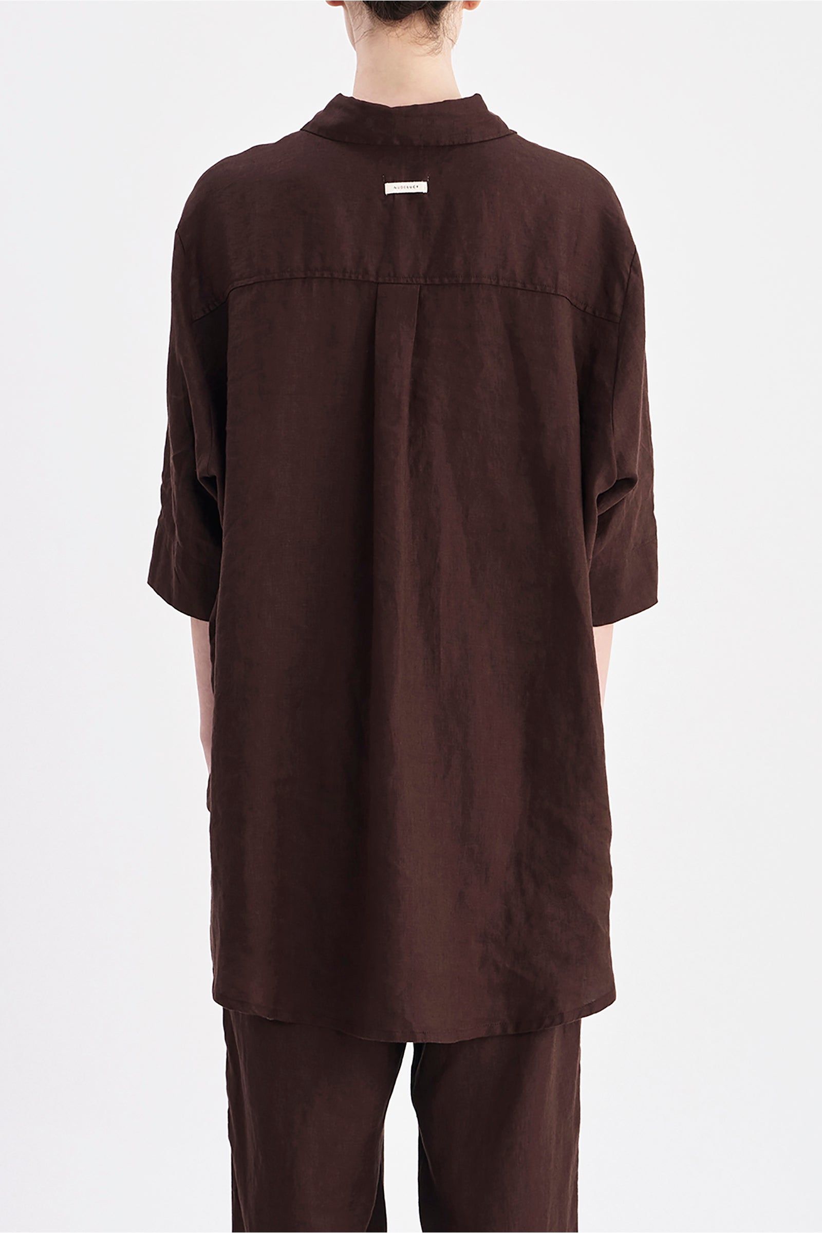 Lounge Linen Longline Shirt & Short Set 
