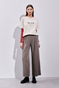 Nude Lucy Nude Organic Boyfriend Tee Cloud  
