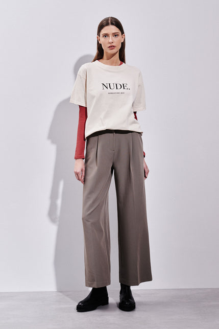 NUDE. ORGANIC BOYFRIEND TEE-Cloud