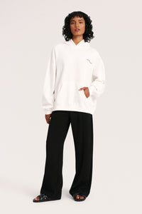 Nude Lucy In Motion Hoodie In A White Salt Colour