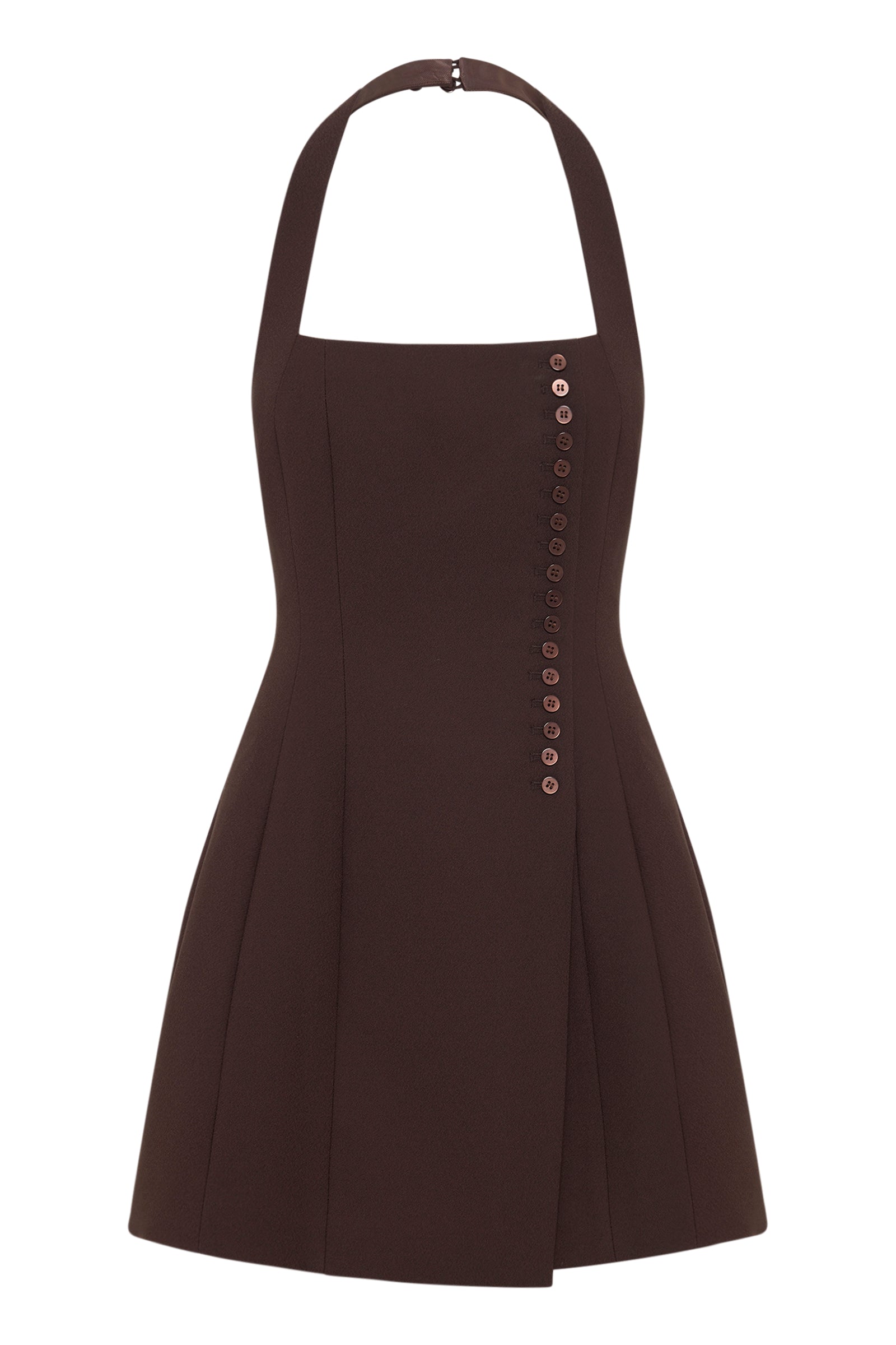 Ophelia Mini Dress Dark Chocolate 