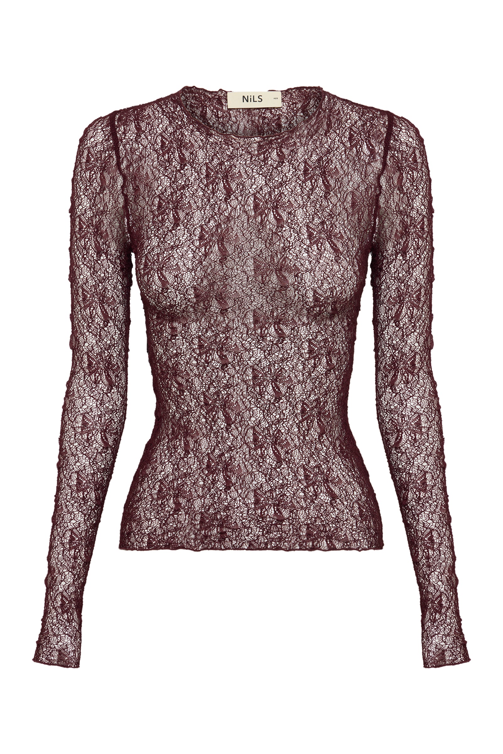 Vega Lace Top Currant 