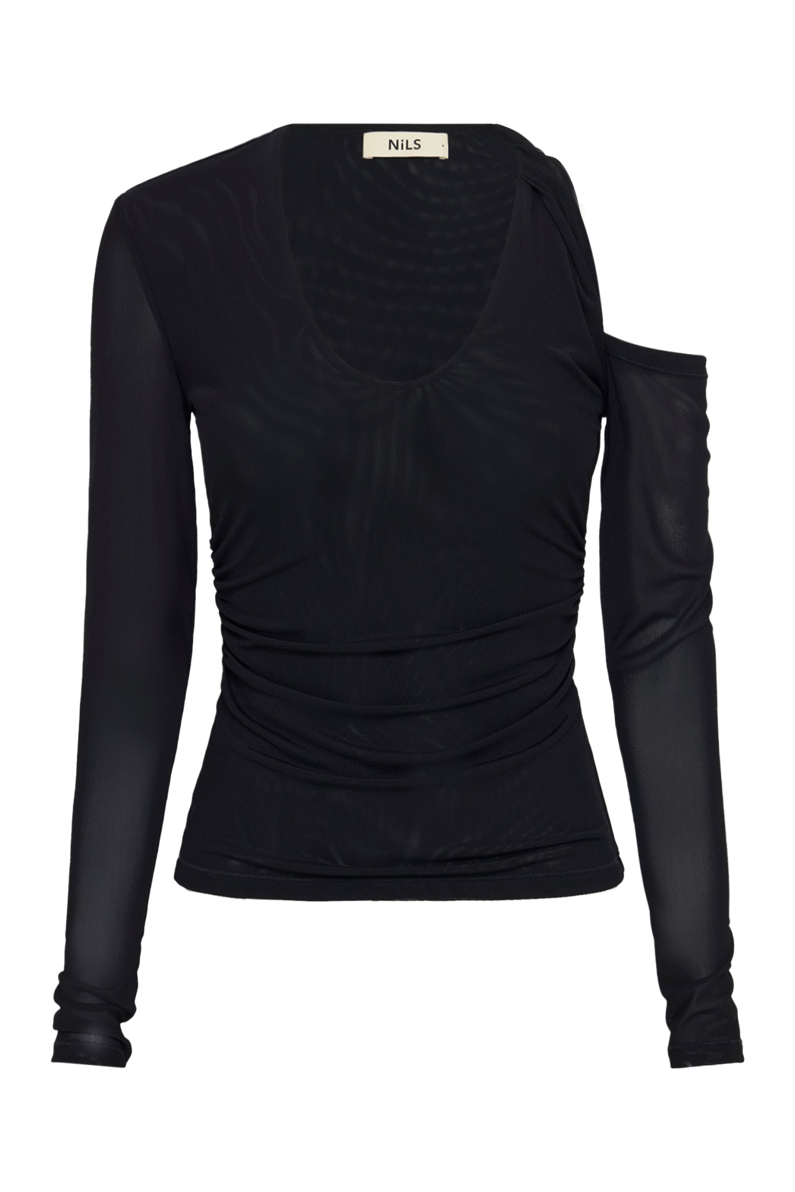 Zayd Mesh Ls Top Black 