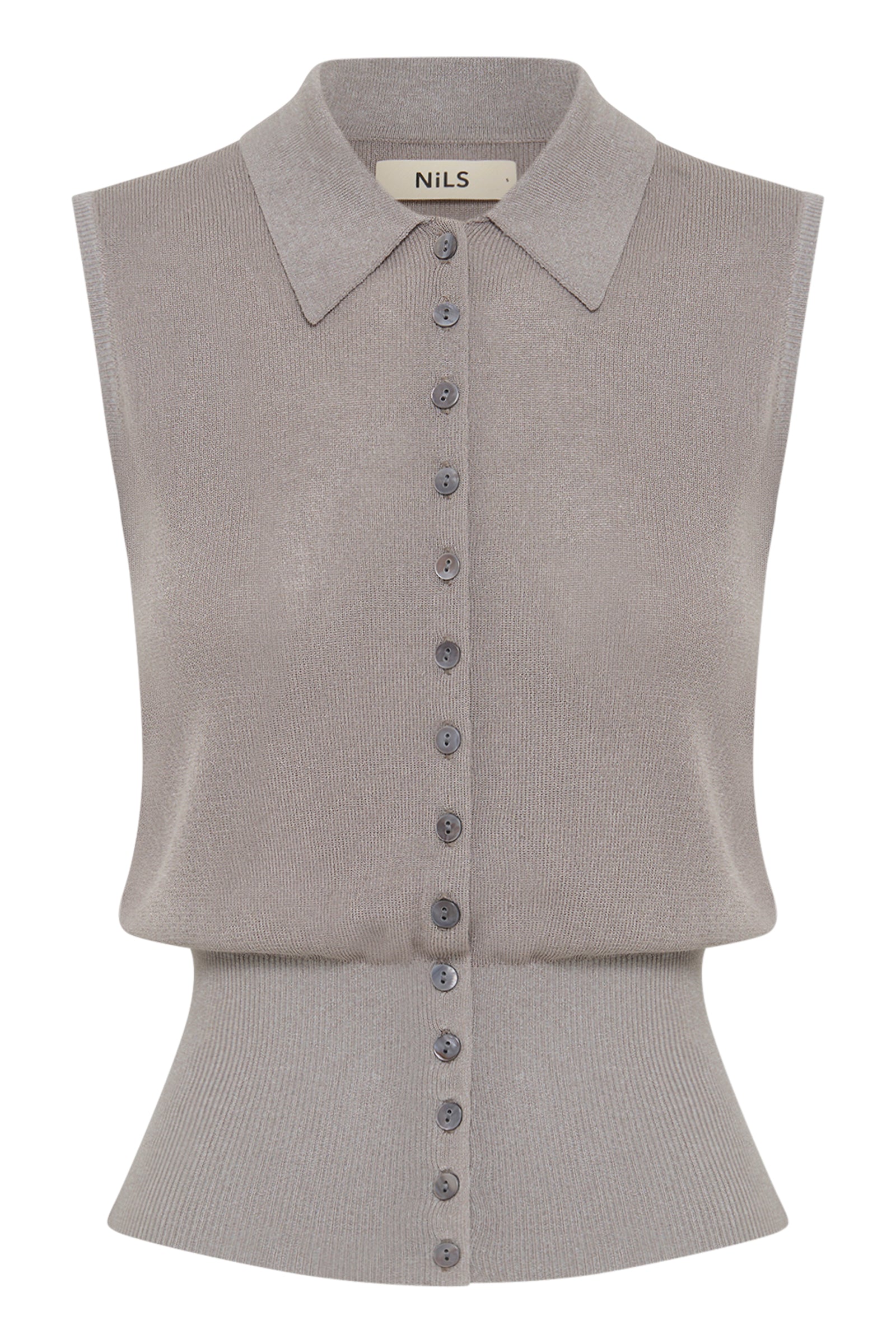 Danube Metallic Knit Vest Comet 