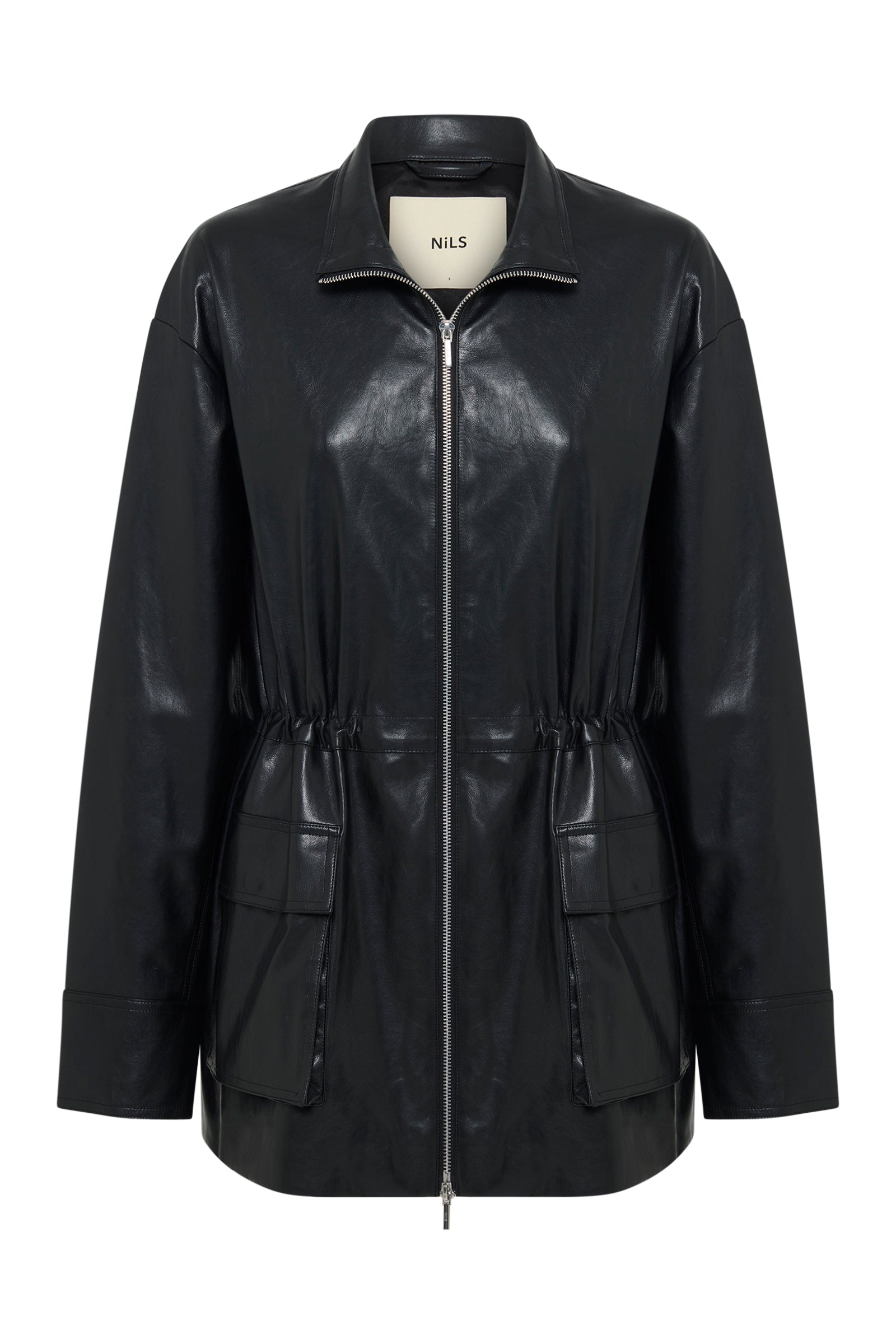 Maze Vegan Leather Jacket Black 