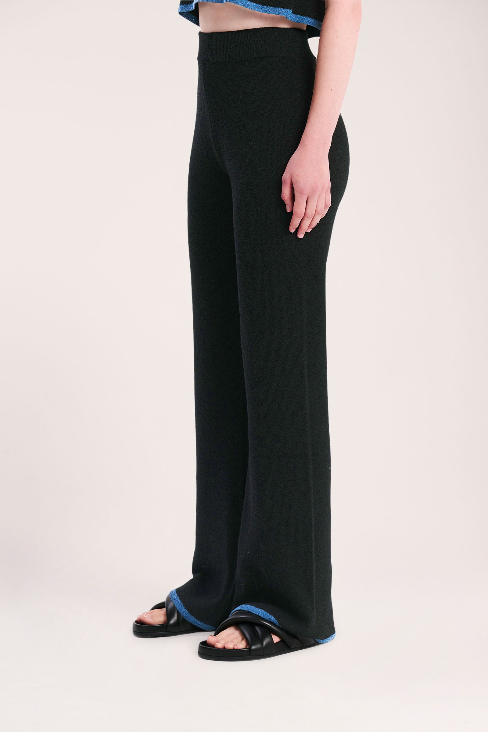 Nude Lucy Nori Knit Pant In Black 