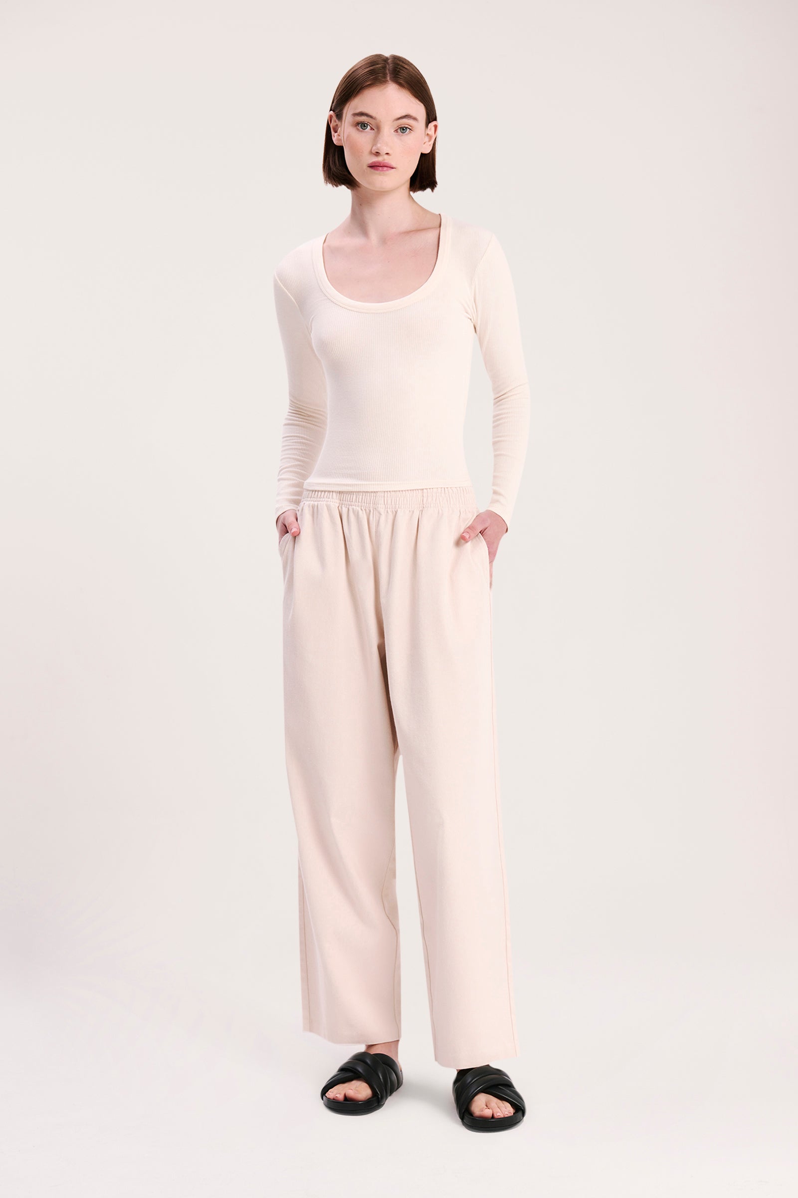 Nude Lucy Brookes Pant In White Cloud 